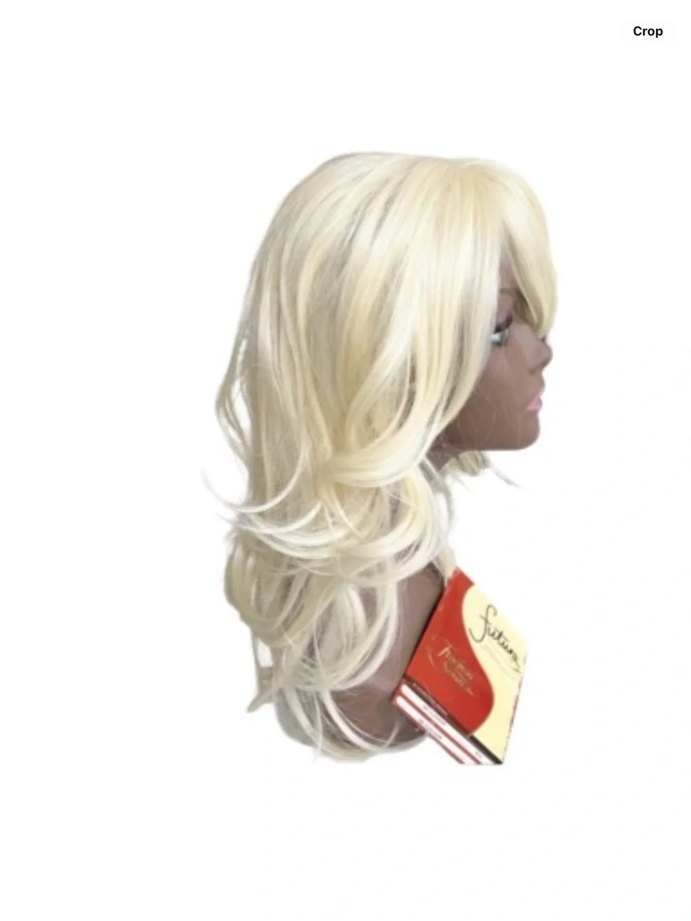 Blonde Layered Synthetic Wig with Side Bangs - Women Hair